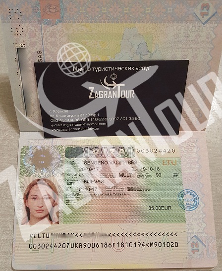 мультивиза в Литву Европу срочно